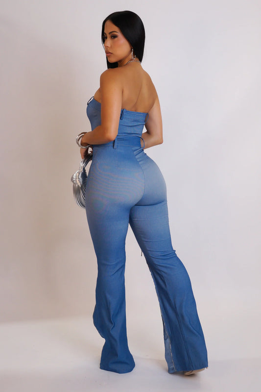 Better For Me Jumpsuit - Blue