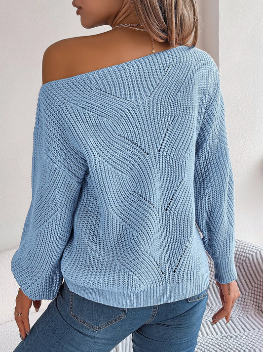 Elysia Textured Knit Sweater