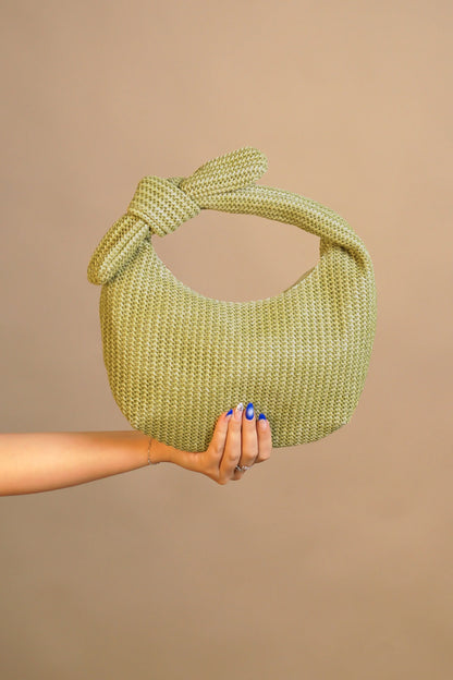 The Aura Knit Shoulder Bag ( Ivory )