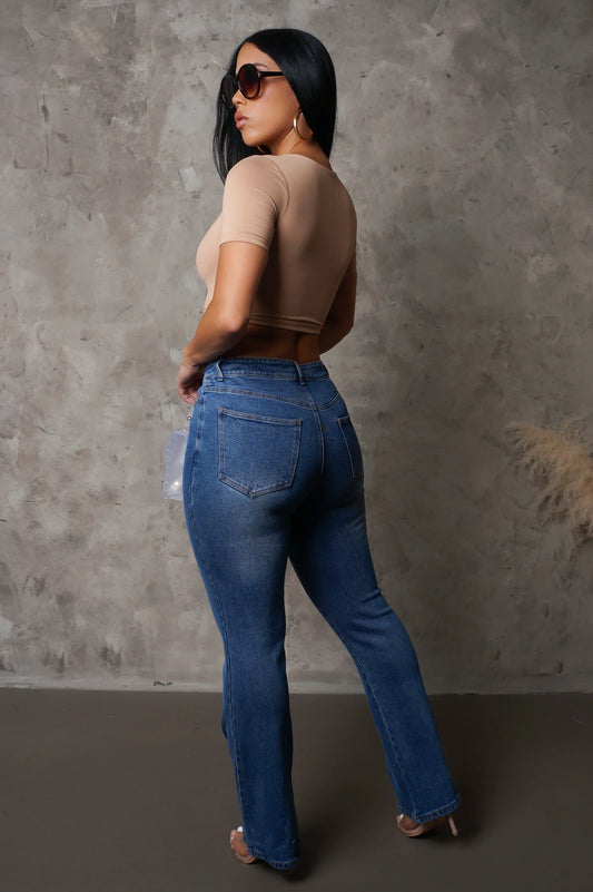 Tevia Jeans - Dark Wash