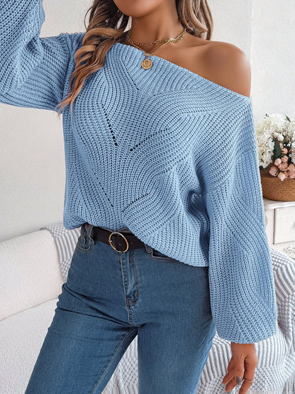 Elysia Textured Knit Sweater
